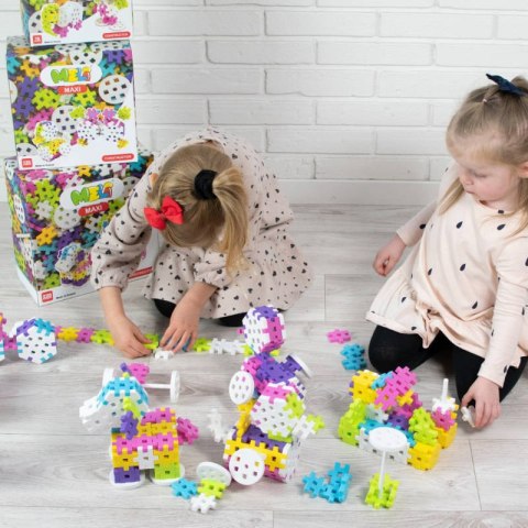 Klocki Meli Maxi Constructor Pink 70 el. - zestaw 3+