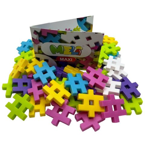 Klocki Meli Maxi Constructor Pink 70 el. - zestaw 3+
