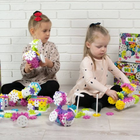 Klocki Meli Maxi Constructor Pink 70 el. - zestaw 3+