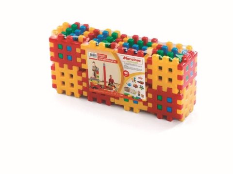 Klocki wafle konstrukcyjne 48 el. kostka - Marioinex 2+