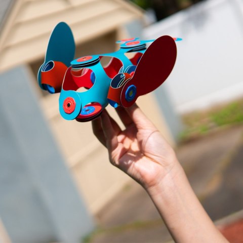 Klocki magnetyczne Clixo - Itsy Pack - różowo - turkusowy - 18 el.