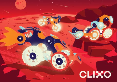 Clixo Mars Rovers - magnetyczne klocki konstrukcyjne 30 el. 6+
