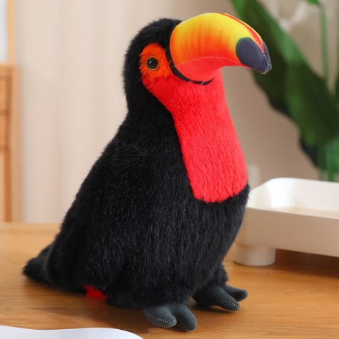 Pluszowy Ptak Tukan Pluszak Maskotka Przytulanka Czerwony 35cm Pluszowy Ptak Tukan Pluszak Maskotka Przytulanka Czerwony 35cm