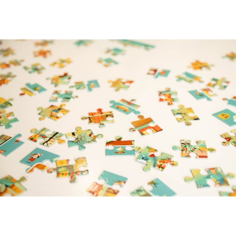 PUZZLE OBSERWACYJNE ZIMA W MIEŚCIE 80 ELEMENTOW DO UŁOŻENIA DLA DZIECI