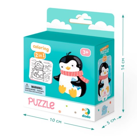 Puzzle Kolorowanka Pingwin 300122