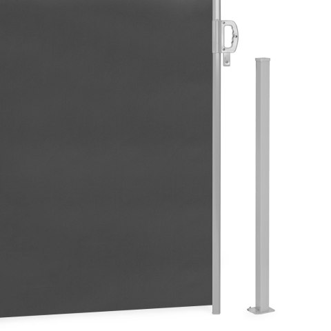 Składana markiza 300x200 cm boczna roleta parawan do ogrodu na taras antracyt Składana markiza 300x200 cm boczna roleta parawan do ogrodu na taras antracyt