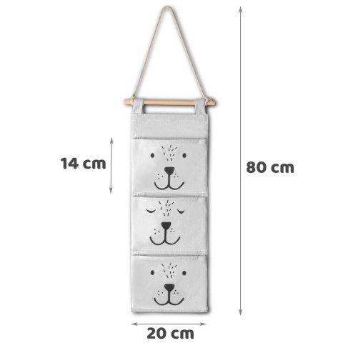 Organizer wiszący na zabawki NK-403 Nukido - szary Organizer wiszący na zabawki NK-403 Nukido - szary