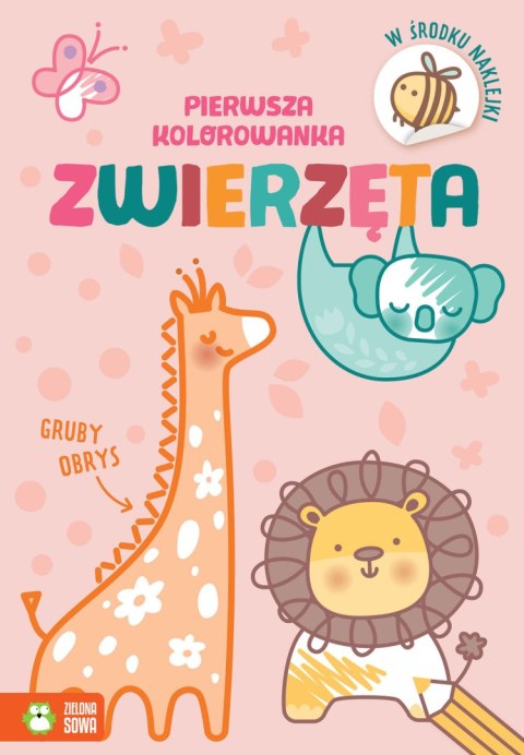 Pierwsza kolorowanka. Gruby obrys. Zwierzęta Pierwsza kolorowanka. Gruby obrys. Zwierzęta