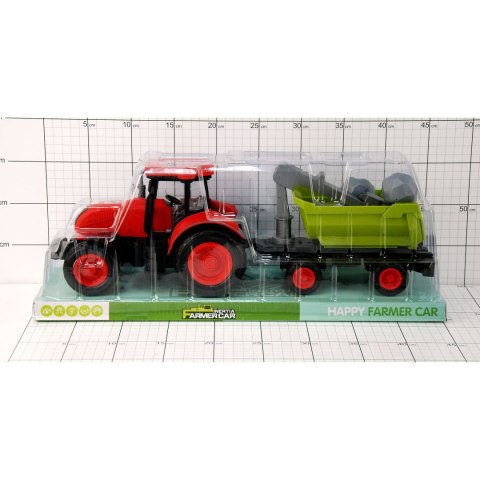 TRAKTOR Z PRZYCZEPĄ POD KLOSZEM TRAKTOR Z PRZYCZEPĄ POD KLOSZEM