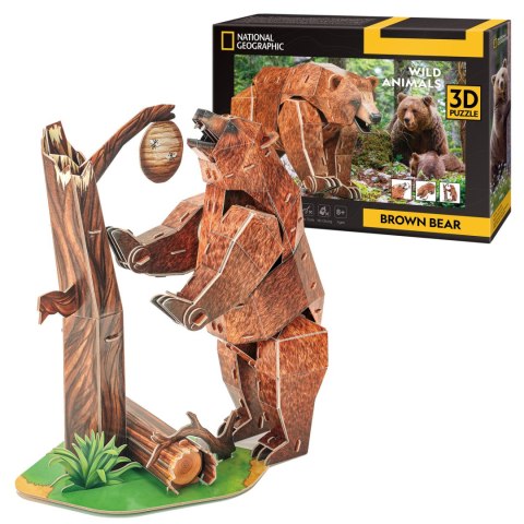 CUBIC FUN PUZZLE 3D NATIONAL GEOGRAPHIC NIEDŹWIEDŹ BRUNATNY CUBIC FUN PUZZLE 3D NATIONAL GEOGRAPHIC NIEDŹWIEDŹ BRUNATNY
