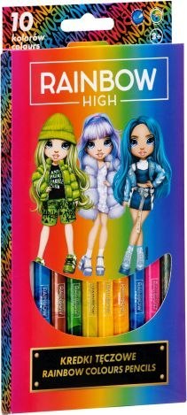 Kredki tęczowe - 10 kolorów - Rainbow High ASPROM Kredki tęczowe - 10 kolorów - Rainbow High ASPROM