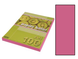Papier ksero kolorowy A4 100k. KRESKA różowy