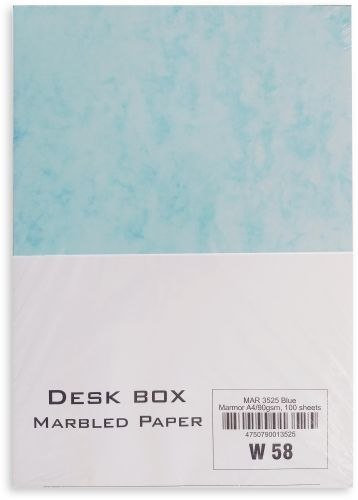 Papier marble 90g w58 A4-100 niebieski Papier marble 90g w58 A4-100 niebieski