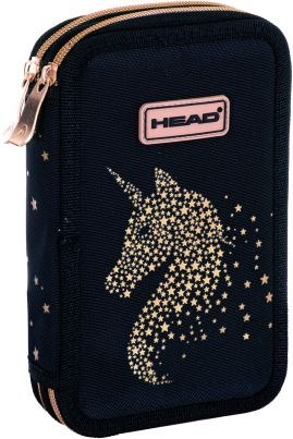 Piórnik podwójny bez wyposażenia HEAD GOLDEN EFFECT CLASSY GOLD, AC2 Piórnik podwójny bez wyposażenia HEAD GOLDEN EFFECT CLASSY GOLD, AC2
