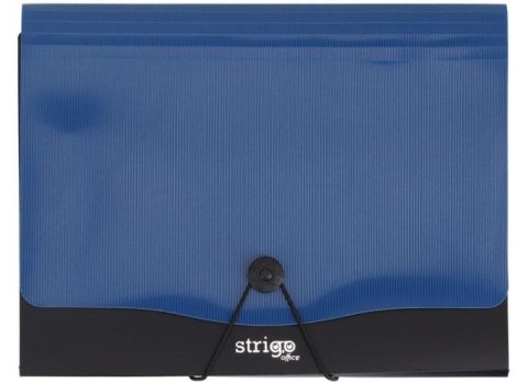 Teczka PP A4 13 przekładek STRIGO VFILE granatowa Teczka PP A4 13 przekładek STRIGO VFILE granatowa