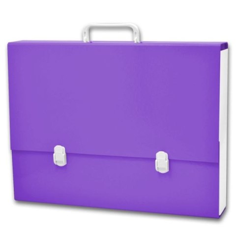 Teczka z rączką PENMATE A3 7 cm kolor wrzosowy/biały Teczka z rączką PENMATE A3 7 cm kolor wrzosowy/biały