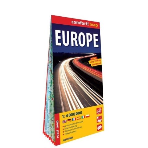 Comfort!map Europa (Europe) 1:4 000 000 lam w.2025 Comfort!map Europa (Europe) 1:4 000 000 lam w.2025
