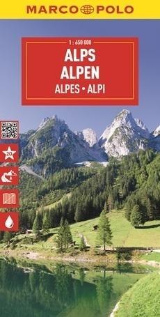 Mapa drogowa Alpy 1:650 000 Mapa drogowa Alpy 1:650 000