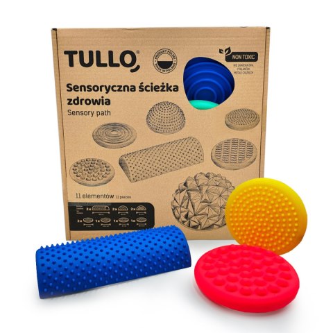 Ścieżka sensoryczna Tullo Maxi 11 elementów - mata 3+