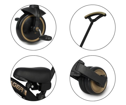 Qplay Rowerek Trójkołowy Stager 3w1 Platinum Qplay Rowerek Trójkołowy Stager 3w1 Platinum