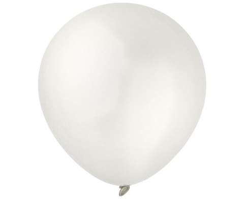 Balony Decomex metallic Pearl White 100szt Balony Decomex metallic Pearl White 100szt