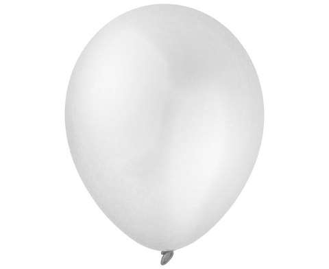 Balony Decomex metallic White 100szt