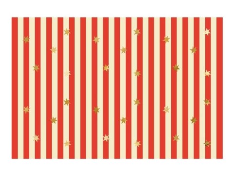Obrus papierowy Pasy z gwiazdkami 180x120cm Obrus papierowy Pasy z gwiazdkami 180x120cm