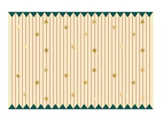 Obrus papierowy Pasy z gwiazdkami 180x120cm