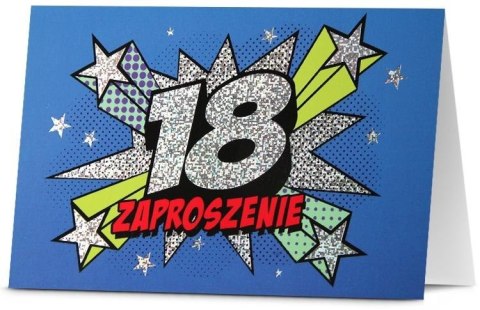 Zaproszenie Urodziny 18 (5szt) Zaproszenie Urodziny 18 (5szt)