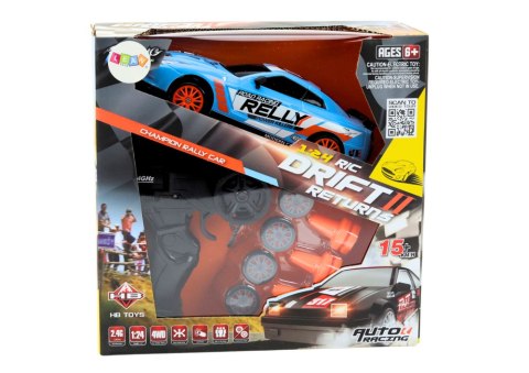 Autko Sportowe Zdalnie Sterowane R/C 1:24 Niebieski Wymienne Koła Autko Sportowe Zdalnie Sterowane R/C 1:24 Niebieski Wymienne Koła