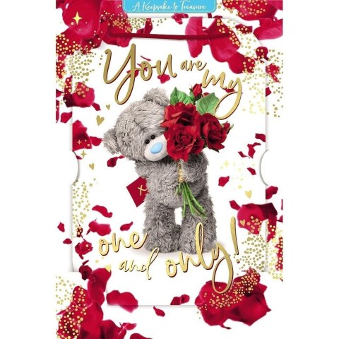 Kartka holograficzna 3D You are my one and only Kartka holograficzna 3D You are my one and only