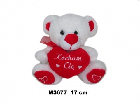 Miś z sercem 17cm Miś z sercem 17cm