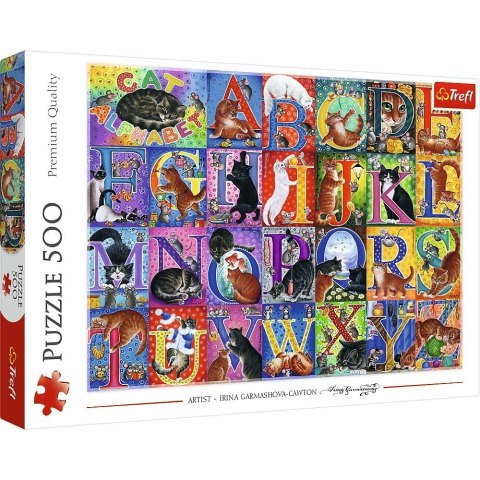 Puzzle 500 Koci alfabet TREFL Puzzle 500 Koci alfabet TREFL