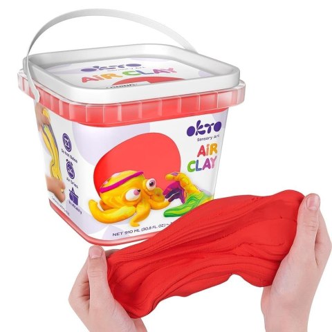 Zestaw lekkiej powietrznej ciastoliny czerw 910ml Zestaw lekkiej powietrznej ciastoliny czerw 910ml