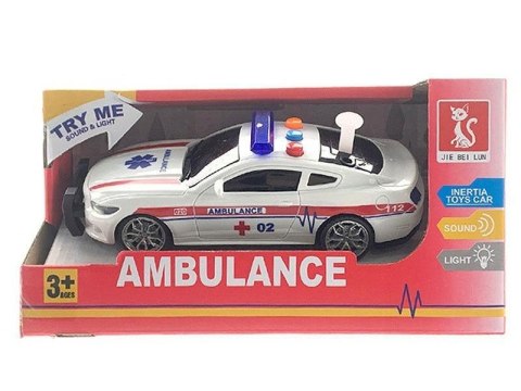 Auto karetka pogotowia światło i dźwięk 17cm Auto karetka pogotowia światło i dźwięk 17cm