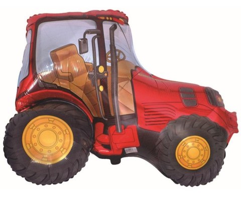 Balon foliowy Traktor czerwony 75x94cm Balon foliowy Traktor czerwony 75x94cm
