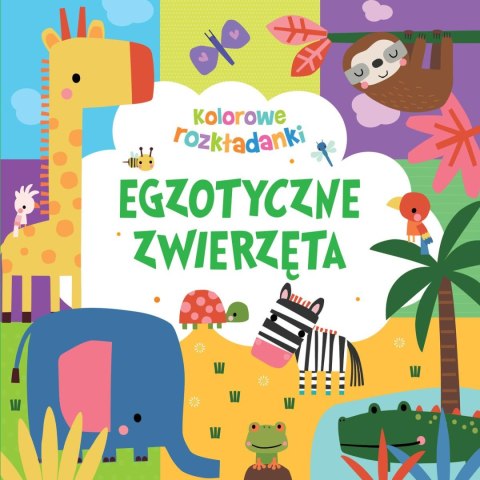 Egzotyczne zwierzęta. Kolorowe rozkładanki Egzotyczne zwierzęta. Kolorowe rozkładanki
