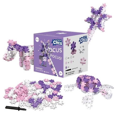 Nano Clics Klocki 5w1 - Konstruktorzy 125el Nano Clics Klocki 5w1 - Konstruktorzy 125el