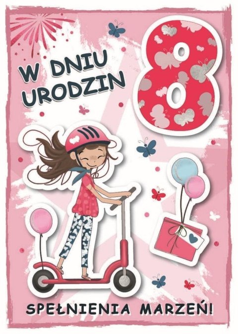 Karnet urodziny 8 Karnet urodziny 8