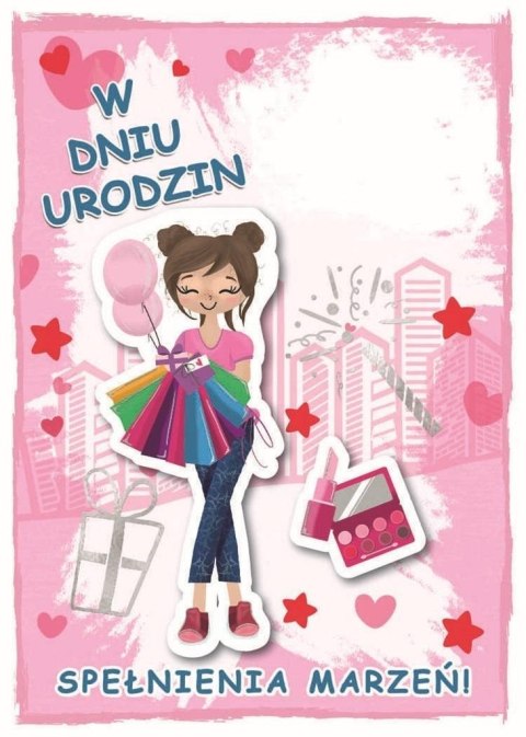 Karnet urodziny dziewczynka Karnet urodziny dziewczynka