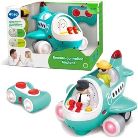 Samolot R/C z dźwiękiem światłem napęd + 2 figurki Samolot R/C z dźwiękiem światłem napęd + 2 figurki