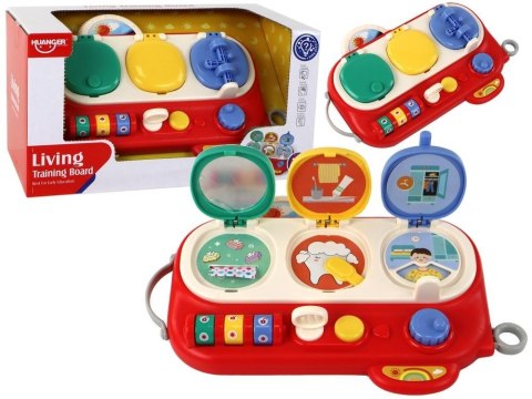Tablica edukacyjna sensoryczna czerwona Tablica edukacyjna sensoryczna czerwona