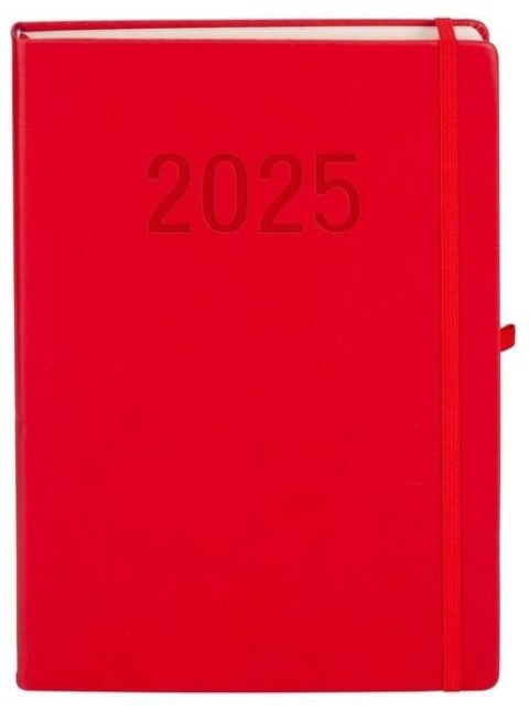 Kalendarz 2025 A4 Memofix DNS czerwony Kalendarz 2025 A4 Memofix DNS czerwony