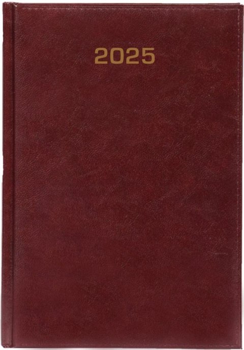 Kalendarz 2025 dzienny A5 Baladek bordowy Kalendarz 2025 dzienny A5 Baladek bordowy