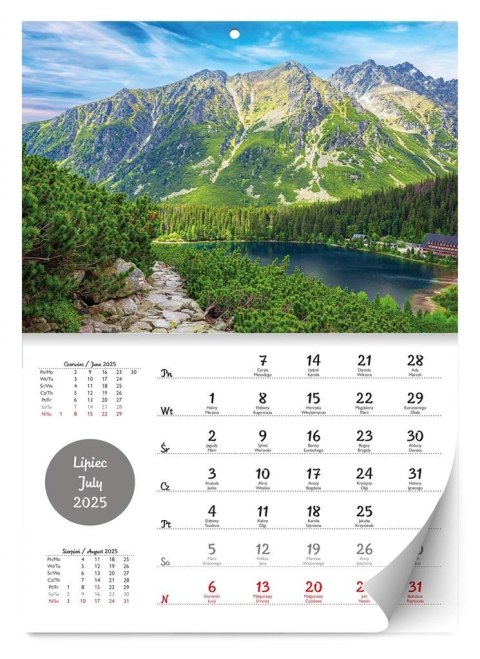 Kalendarz 2025 ścienny Lux Tatry i góry Kalendarz 2025 ścienny Lux Tatry i góry