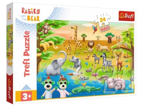 Puzzle 24 maxi Bobaski i Safari TREFL Puzzle 24 maxi Bobaski i Safari TREFL