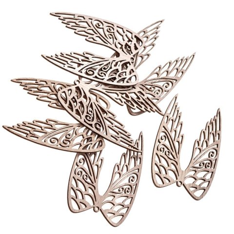 Drewniane skrzydła 9cm 6szt Drewniane skrzydła 9cm 6szt