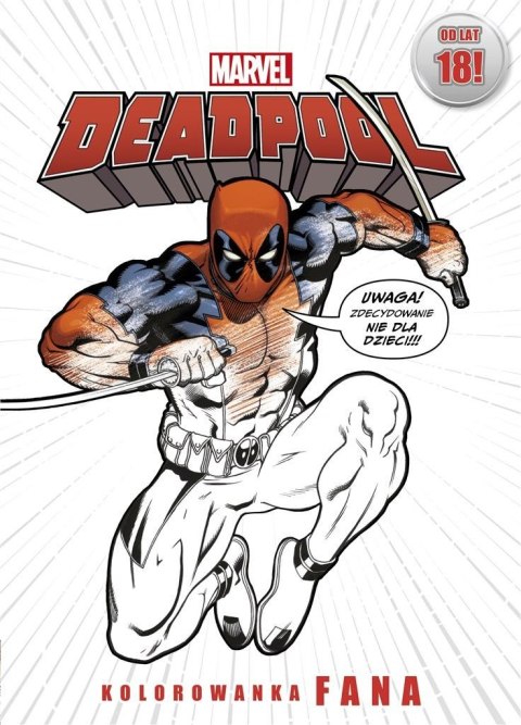Kolorowanka fana. Marvel Deadpool Kolorowanka fana. Marvel Deadpool