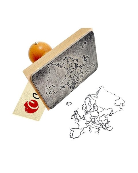 Stempel mapa Europy Stempel mapa Europy