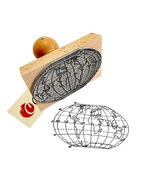 Stempel mapa świata - kontynenty i oceany Stempel mapa świata - kontynenty i oceany